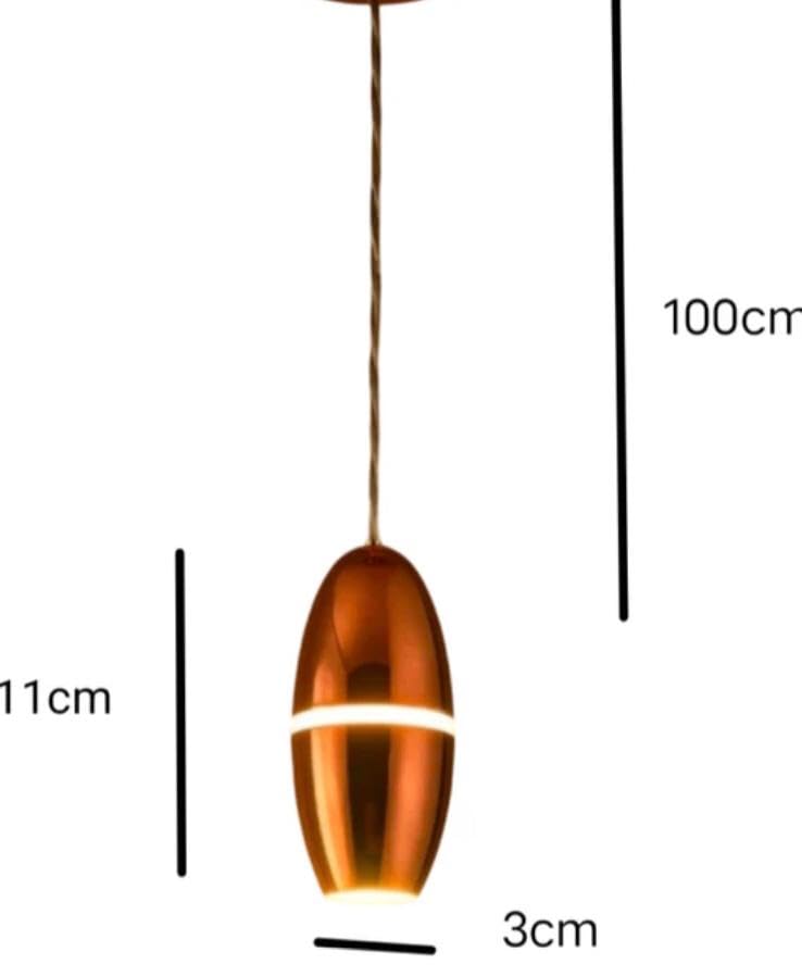 AHUJA INTERNATIONAL Modern Ceiling Pendant Hanging Lamp 10W with Pendant Hanging Light Decor for Bedrooms Hotels Indoor Decor Drop Bedside Lamp Warm White