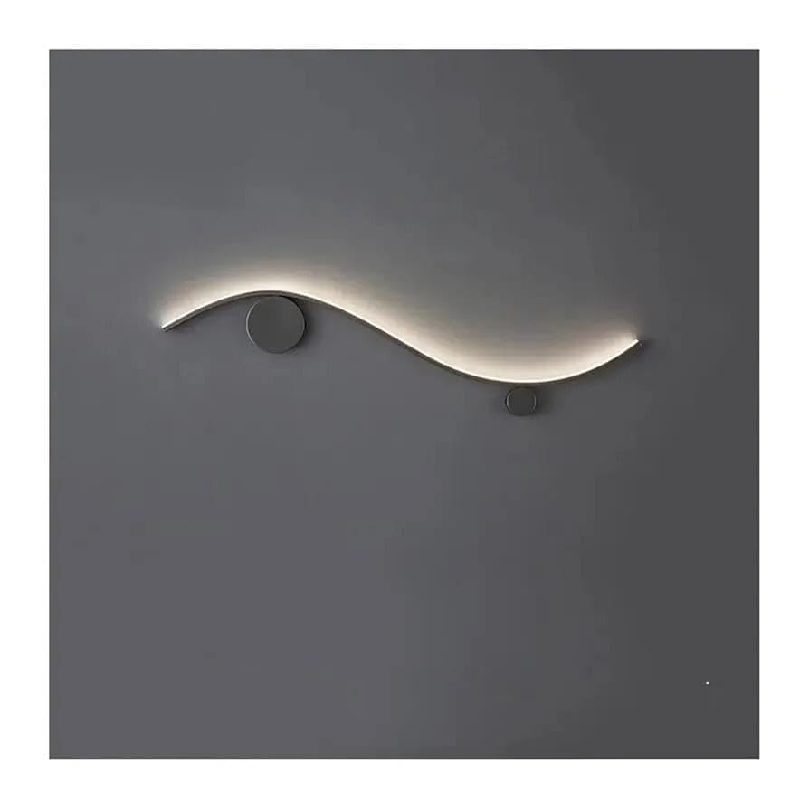 AHUJA INTERNATIONAL Luxury Gold Finish Modern Wall Sconce Light 600mm Long Tube Profile Wall Light for Indoor Decorative Bedroom Bedside Wall Light Lamp