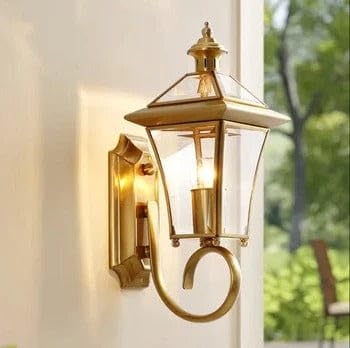 Ahuja International Brass Wall Light for Indoor & Outdoor, Waterproof