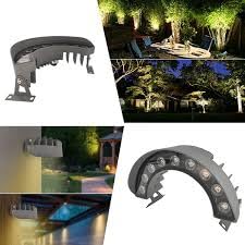 Ahuja International Led Tree Hugging Light Outdoor IP65 Waterproof Spotlight Garden Scene Palm Tree 12w Color Circular Tree Illumination Light, Warm White, Customizable (2-Year Warranty)