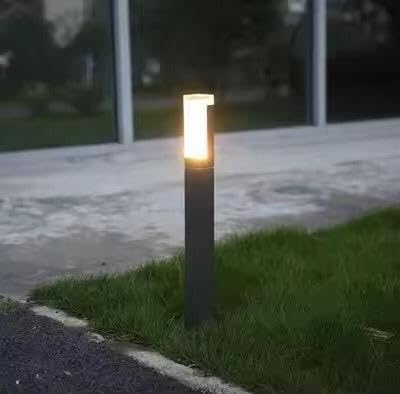AHUJA INTERNATIONAL Modern Gate & Bollard 2ft Bollard Light IP65 Waterproof Garden Post Light, Rectangular  Lamp for Pathway, Lawn, Driveway, Entrance – Warm White 2-Year Warranty, 600 mm