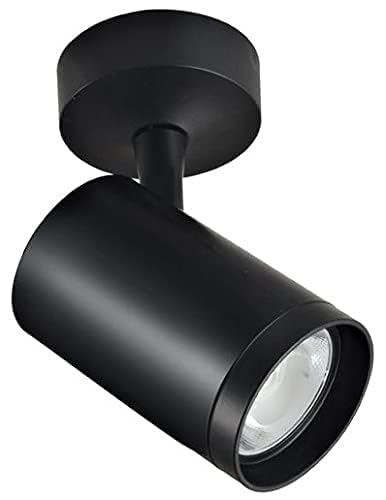 AHUJA INTERNATIONAL Wall Spot Light,10 Watts, Adjustable Rotational,360 Degree Cylindrical Shape Focus/Track/Cob for Home, Bedroom,Display,2 Year Warranty Black/ White