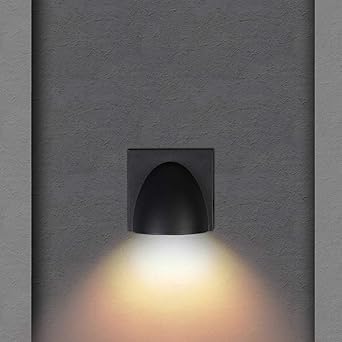 AHUJA INTERNATIONAL Black Wall Sconce Outdoor Wall Light 5W Up Down for Bedroom, Living Room, Café, Restaurant, Hallway, Kitchen & Outdoor Area Wall Light Warm White