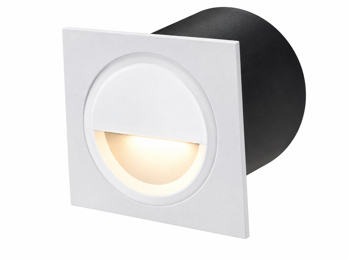 AHUJA INTERNATIONAL Foot Light Wall Light Recessed Wall Light for Indoor Step Lighting Steps with 3W Integrated, Die-cast Aluminum Stair Railing Post Accenting Fixtures 2 Year Warranty