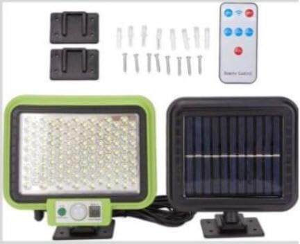 Ahuja International Solar Flood Light Split Type (120 lm) 35W Solar Panel Motion Sensor Rechargeable Outdoor Solar Flood Lights Rechargeable Solar Garage Lights