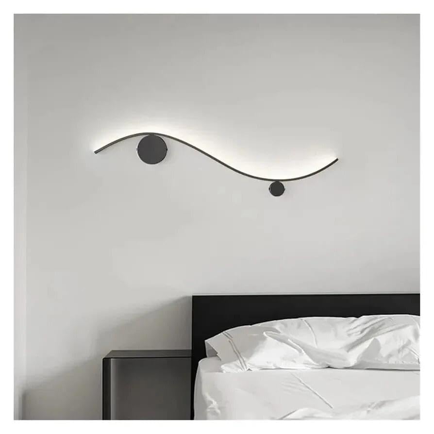 AHUJA INTERNATIONAL Luxury Gold Finish Modern Wall Sconce Light 600mm Long Tube Profile Wall Light for Indoor Decorative Bedroom Bedside Wall Light Lamp