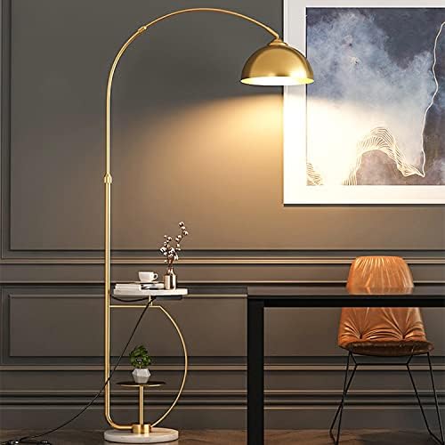 Ahuja International Modern Floor Lamp with Minimalist Tray Contemporary Reading Standing Lamp