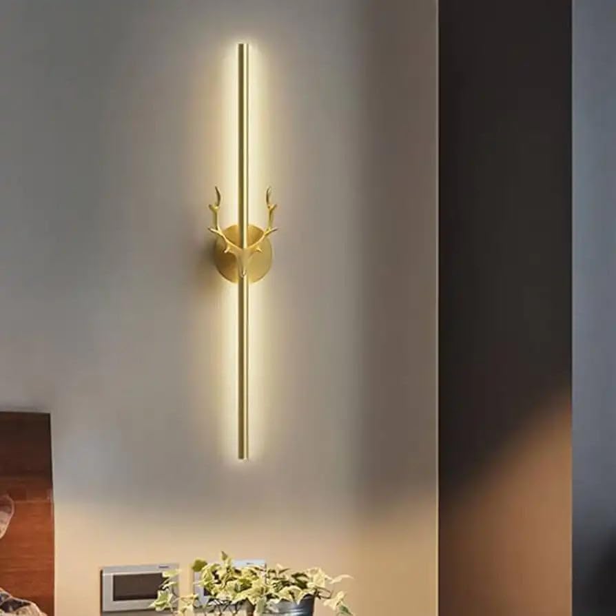 AHUJA INTERNATIONAL Modern Stylish Luxurious Antler Sleek Long Tube Wall Light 12W Light Fixture Form Vanity,Mirror Picture, Bedside Wall Light 600 MM , Warm White, Cool White, Natural White