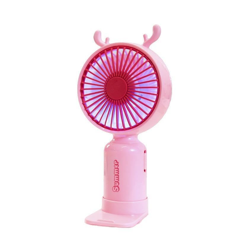 AHUJA INTERNATIONAL Mini Hand Fan Use Powerful Brushless Handheld Fan, 3 Speed Large Blades, Personal Small Fan perfect for desktops, travel Women and Men providing cool Multicolor Pack of 1