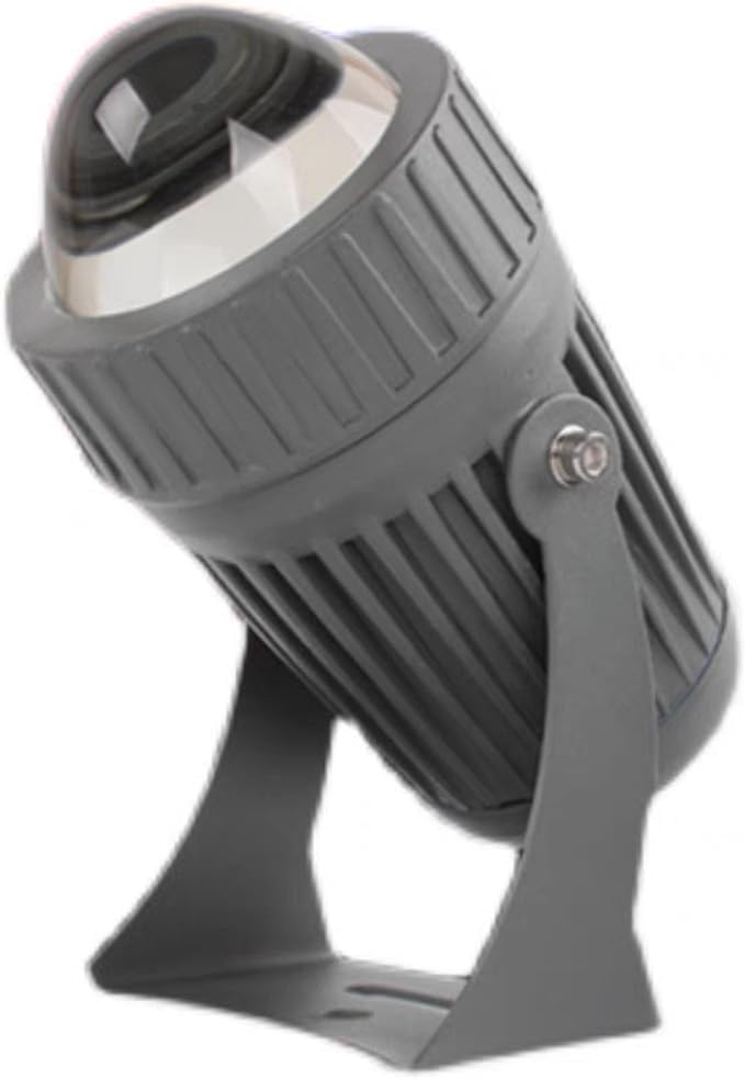 AHUJA INTERNATIONAL Modern Landscape Beam Spot Focus Floor Light Grey Body Outdoor Waterproof Light Corded Electric Long Distance Straight Beam Spot Focus Light 24 Watts Garden Light Warm White