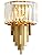 Ahuja International Wall Lamps Gold Crystal Wall Light Postmodern Crystal Wall Lamp Modern Crystal Vanity Lighting Elegant Luxury Wall Sconces lamp