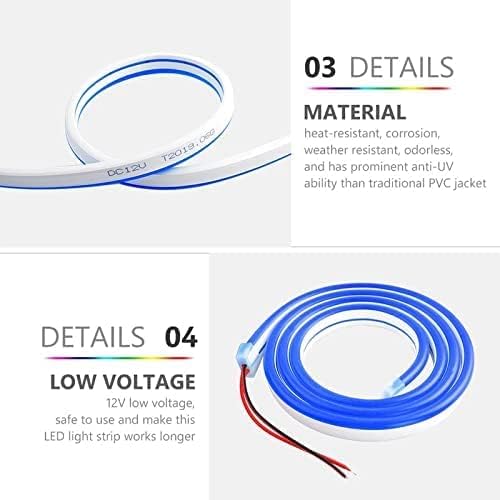 AHUJA INTERNATIONAL Neon Rope Light 5 Meter DC with 3 Amp Addaper Waterproof Flexible Silicone Strip Light for Indoor & Outdoor Decoration Diwali, Christmas, Home, Party & Festival Decor Amber Pack of 1