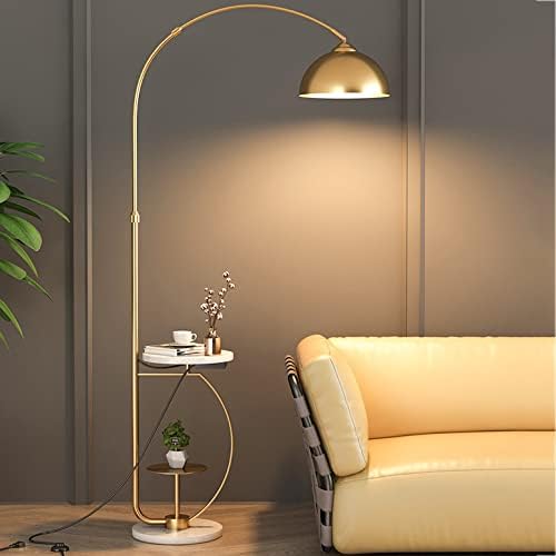 Ahuja International Modern Floor Lamp with Minimalist Tray Contemporary Reading Standing Lamp