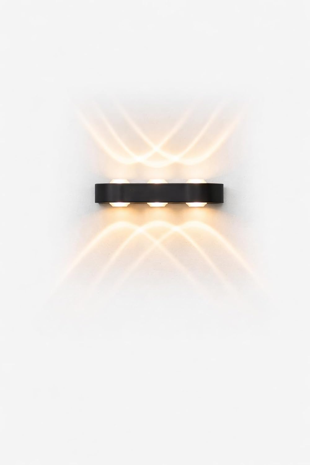 AHUJA INTERNATIONAL Modern Black Aluminium Wall Light Fixture for Waterproof Outdoor Wall Lamp for Garden, Balcony, Patio, Corridor & Home Decor Wall Light