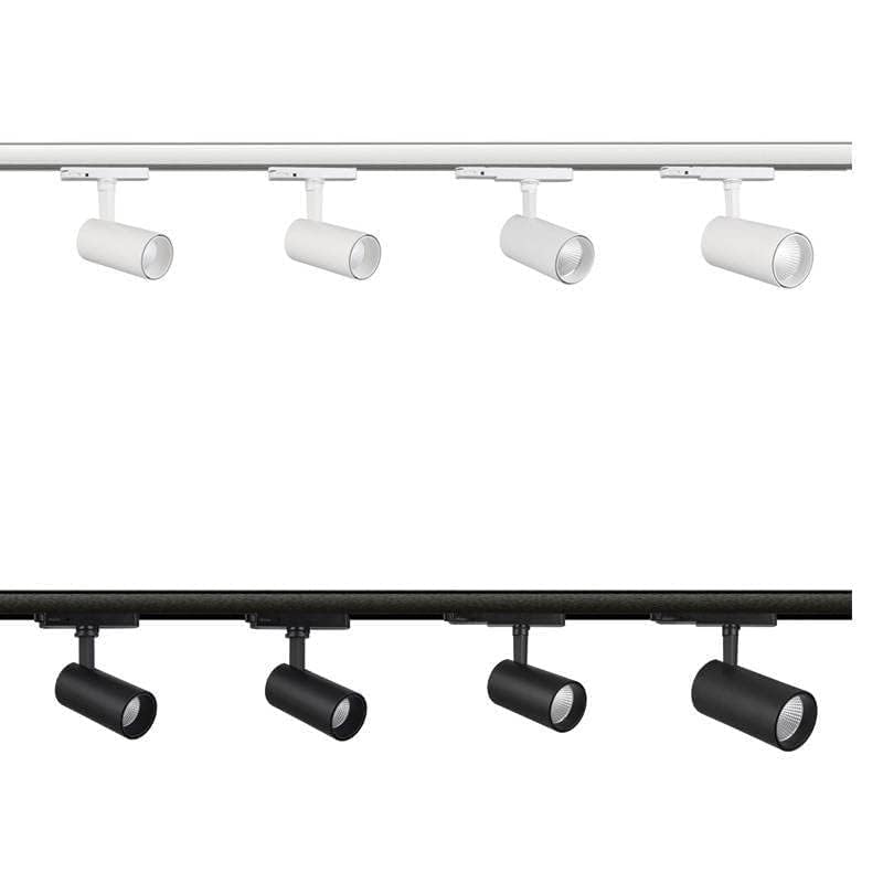 AHUJA INTERNATIONAL 3 in 1 Track light ,Warm,cool & Natural , Spot, Focus, Track Light, Rotatable Light Head,Home, Showroom, Living Room, Black Body ,Trackway Not Included