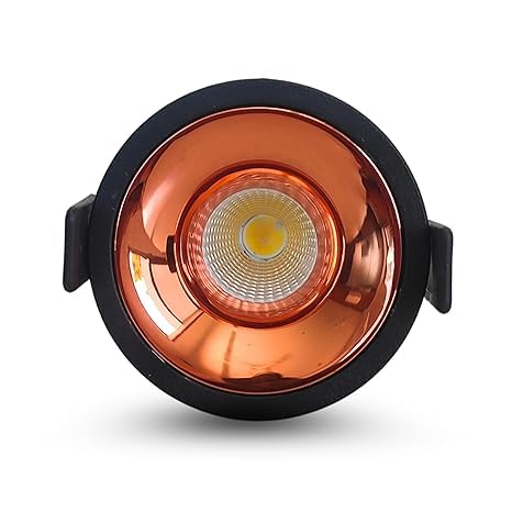 AHUJA INTERNATIONAL Premium Cob Spot Cabinet Ceiling Rose Gold ReflectorLight, Optical Cob, Elegant Spaces with The Brilliance and Beauty of The All-New Premium Cob Light
