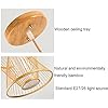 AHUJA INTERNATIONAL Bamboo Woven Parchment Lampshade Wicker Chandelier Hand Woven Bamboo Art Creative Ceiling Hanging Light Home&Hallway Adjustable Ceiling Light Fixture for Living Room Restaurant Dining Room