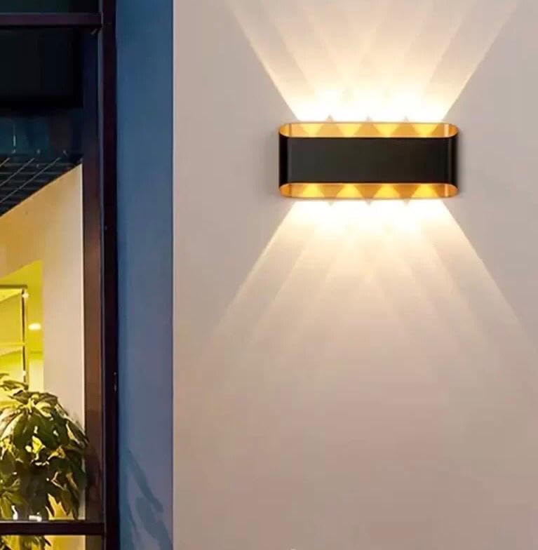 AHUJA INTERNATIONAL Wall Light Waterproof Home Decoration – Up Down Wall Lamp | IP65 Outdoor Fancy Wall Lights for Balcony,Gate,Elevation,Garden, Decorative Wall Mount Light
