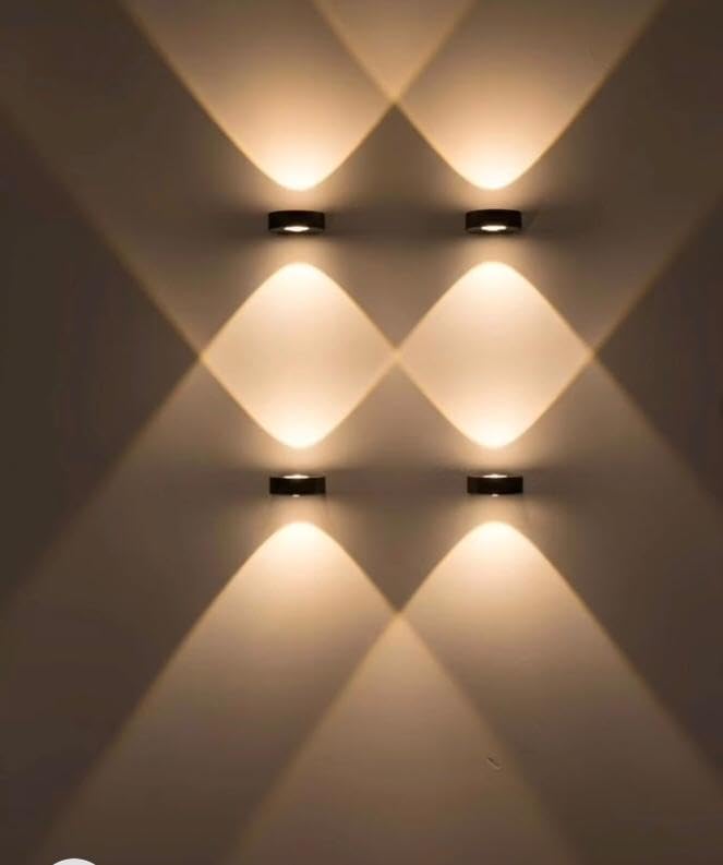 AHUJA INTERNATIONAL Modern Black Aluminium Wall Light Fixture for Waterproof Outdoor Wall Lamp for Garden, Balcony, Patio, Corridor & Home Decor Wall Light