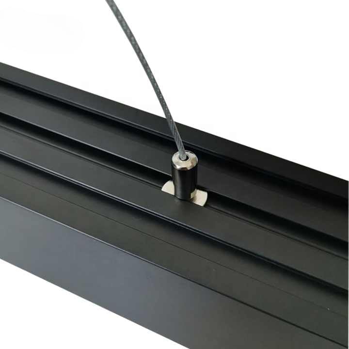 AHUJA INTERNATIONAL Modern Ceiling Chandelier Hanging Led Profile Pendant Light Fixture for Home Decor Office Light, Black Gym, 40 Watts 600 & 1200 MM Warm White, White, Natural White (3in1 color)