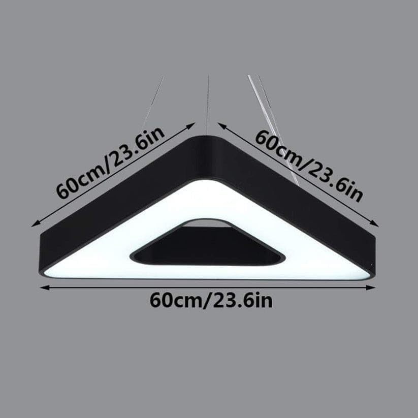 AHUJA INTERNATIONAL Modern Ceiling Chandelier Hanging Led Profile Pendant Light Fixture for Home Decor Office Light, Black Gym, 40 Watts 600 & 1200 MM Warm White, White, Natural White (3in1 color)