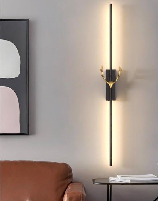AHUJA INTERNATIONAL Modern Stylish Luxurious Antler Sleek Long Tube Wall Light 12W Light Fixture Form Vanity,Mirror Picture, Bedside Wall Light 600 MM , Warm White, Cool White, Natural White