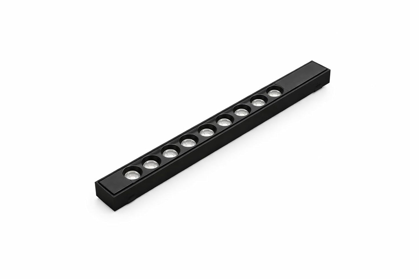 AHUJA INTERNATIONAL Cabinet Profile Light 12 Led Laser Blade Linear Black Body Black Reflector Spotlight for Indoor Lighting Aluminium Body Light