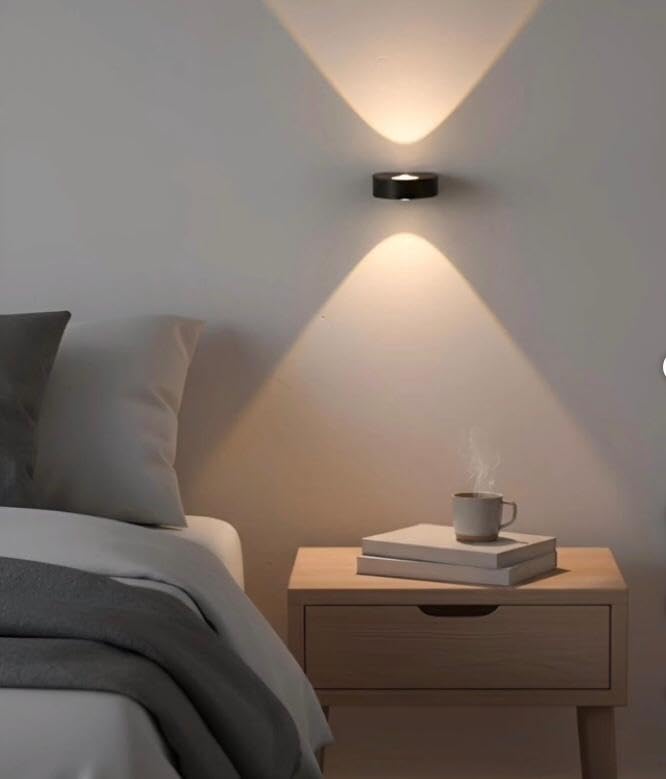 AHUJA INTERNATIONAL Modern Black Aluminium Wall Light Fixture for Waterproof Outdoor Wall Lamp for Garden, Balcony, Patio, Corridor & Home Decor Wall Light