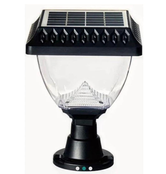 AHUJA INTERNATIONAL Solar Garden Gate Light Aluminium Main Gate Light Waterproof Garden Pillar Lamp Weatherproof Exterior Lighting Fixture Outdoor Lamp for Entrance, and Home Decor Gate Light