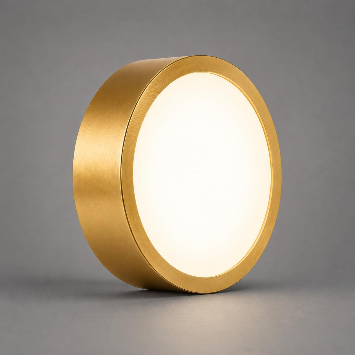 AHUJA INTERNATIONAL Modern Deco Surface Ceiling Light 3W Brass Finish Aluminum Decorative Indoor Lighting Fixture for Living Room, Bedroom, Hallway, Hotel & Home Décor Warm White Pack of 1