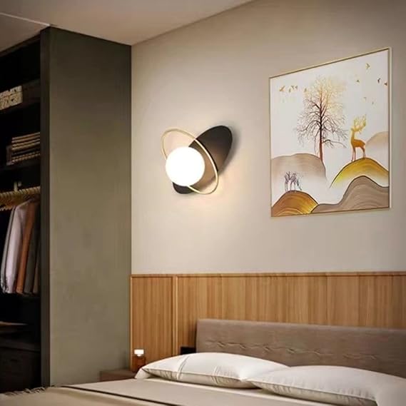 Ahuja International Wall Sconce/Porch Wall lamp Modern Glass Ball Wall Lamp Creative Magic Bean Wall Sconces and Lights Wall-mounted Lighting Lamps Wall Light/Vanity Wall Lamp