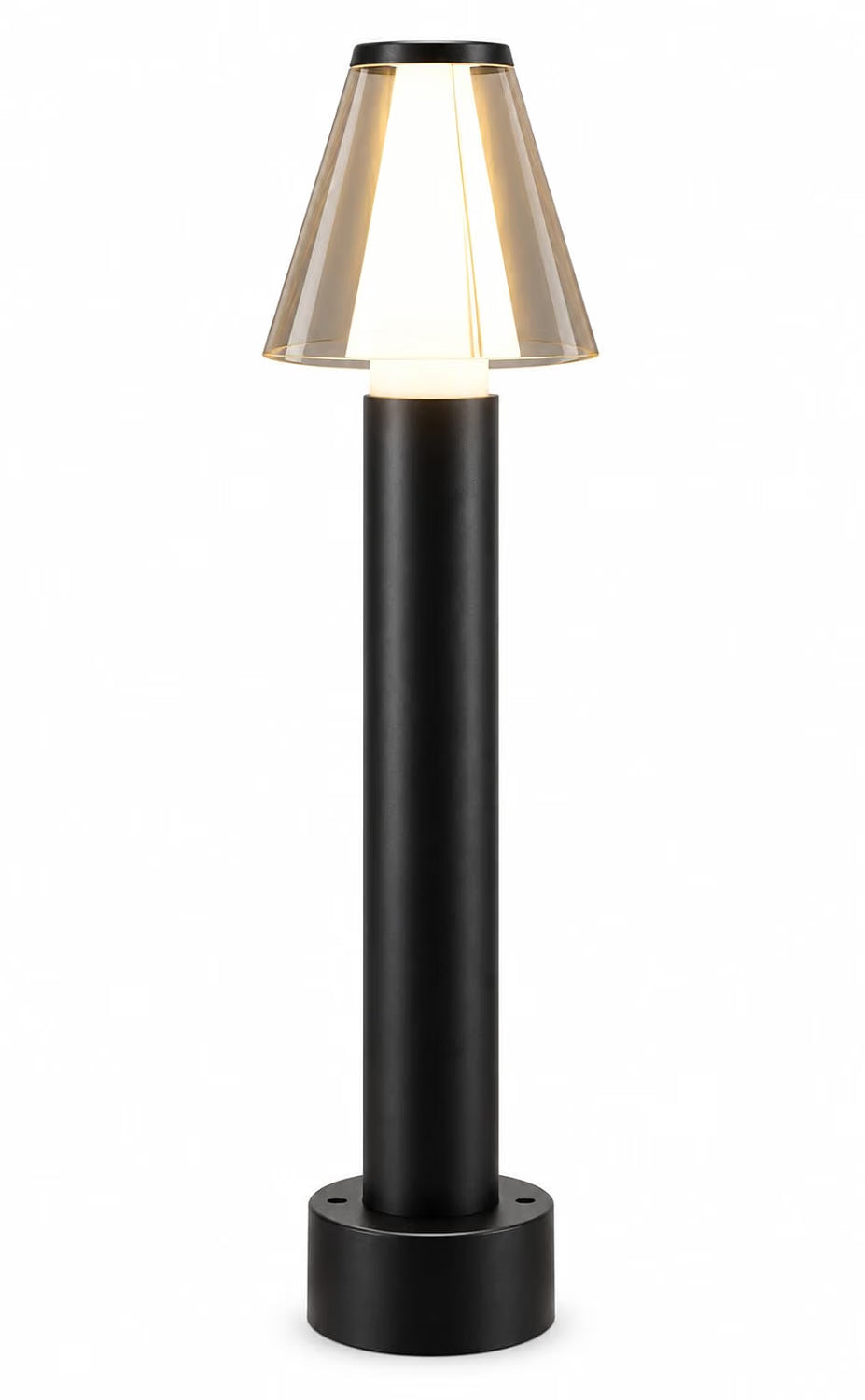 AHUJA INTERNATIONAL 12W Bollard Light 2 Feet Outdoor Garden Pathway Light Warm White Decorative Post Light for Lawn, Walkway, Driveway & Landscape IP65 Weather Resistant (2-Year Warranty)