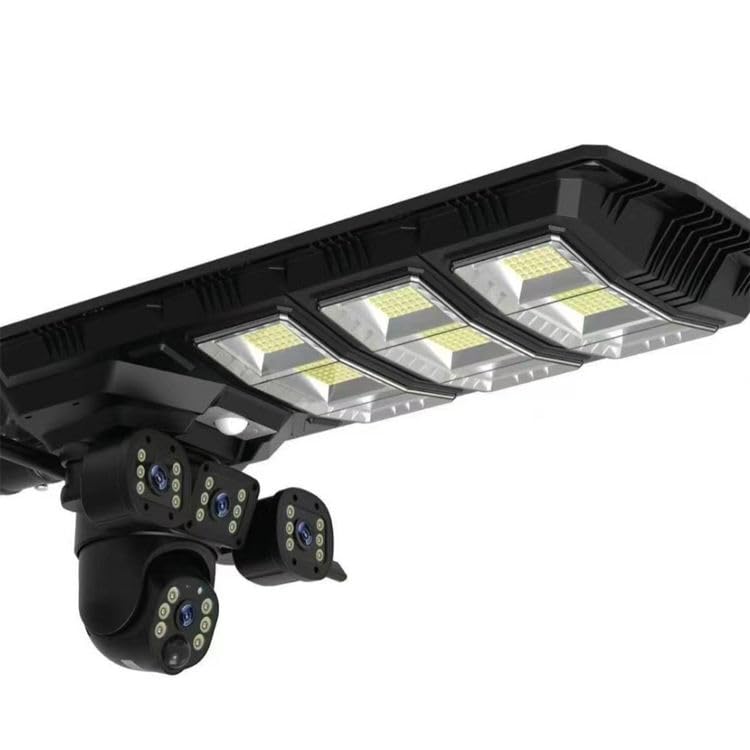 AHUJA INTERNATIONAL Yodha WiFi 3 Real Solar CCTV Street Light Combo 90W with 180 Light 15MP 360° Security Camera, Human Detection, Night Vision, 2-Way Audio, V380 Pro App, IP66 Surveillance System