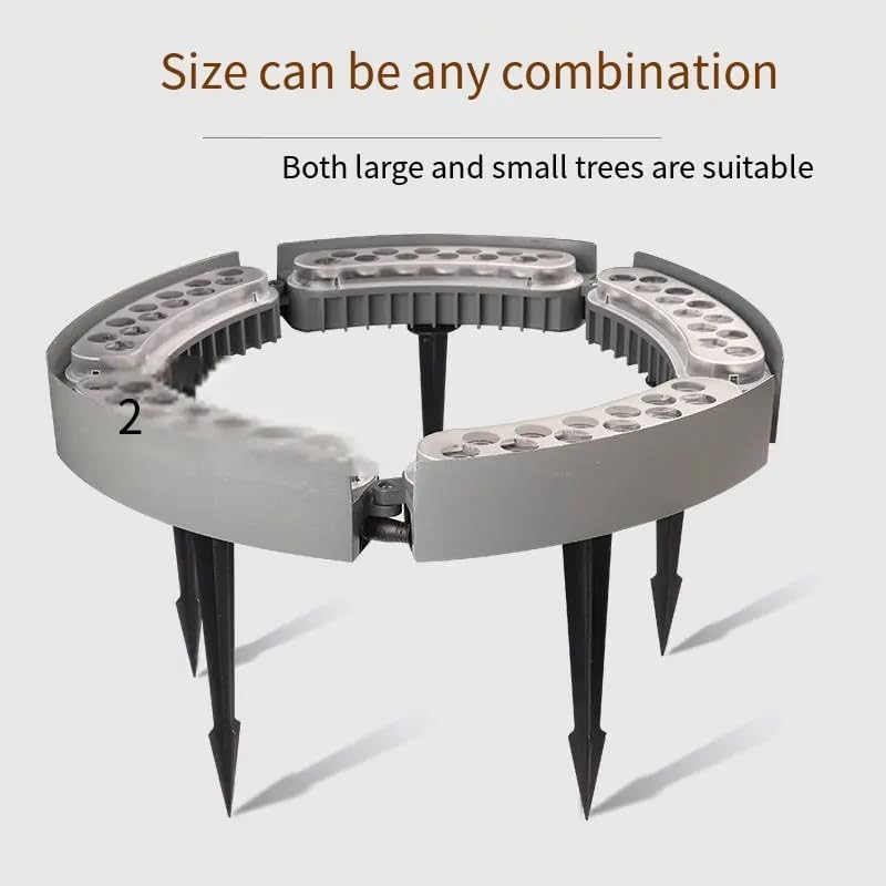 AHUJA INTERNATIONAL Tree Hugging Light Outdoor IP65 Waterproof Spotlight Garden Scene Palm Tree 18w Color Circular Illumination Customizable Light for Garden, Warm White (2-Year Warranty)