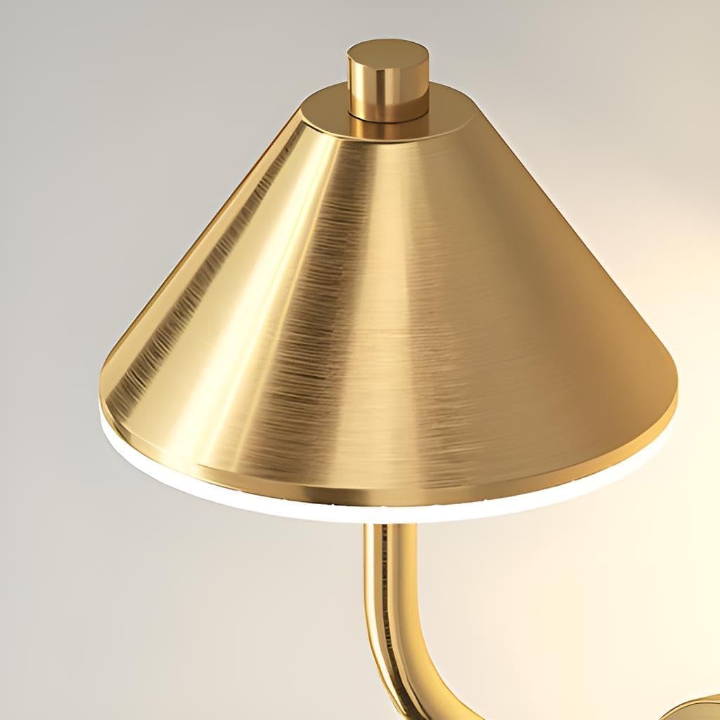 AHUJA INTERNATIONAL Modern Long Mushroom Umbrella Design Wall Lamp 12W Light Fixture for Living Room, Bedroom, Café & Home Décor Wall Lamp White,Warm & Natural White