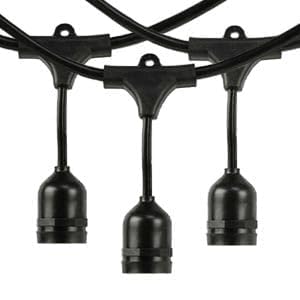 AHUJA INTERNATIONAL Hanging Lights for Patio, Backyard, no Bulbs 5 Metre 10 Holder