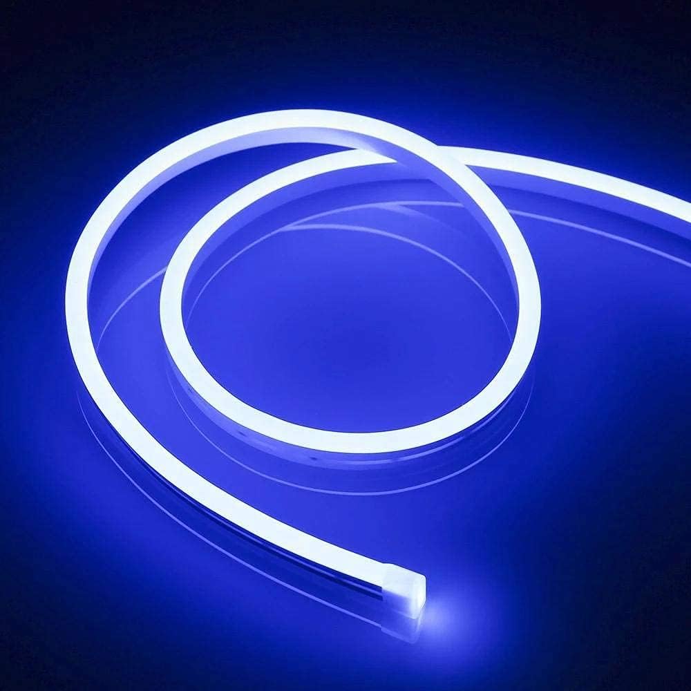 AHUJA INTERNATIONAL Neon Rope Light 5 Meter DC with 3 Amp Addaper Waterproof Flexible Silicone Strip Light for Indoor & Outdoor Decoration Diwali, Christmas, Home, Party & Festival Decor Blue Pack of 1