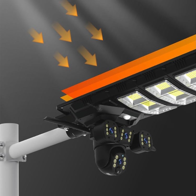 AHUJA International SIM GSM 3 Real Yodha Solar CCTV Street Light Combo 15MP 4-Camera 4G Security  90W Solar Light Human Detection Night Vision 360° Rotation V380 Pro App IP66  2-Year Warranty