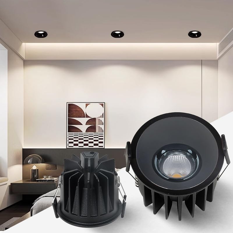 AHUJA INTERNATIONAL Premium Cob Spot Cabinet Ceiling Rose Gold ReflectorLight, Optical Cob, Elegant Spaces with The Brilliance and Beauty of The All-New Premium Cob Light