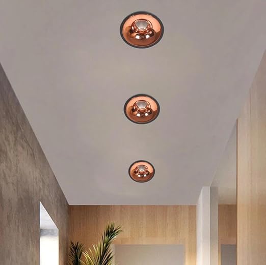 AHUJA INTERNATIONAL Premium Cob Spot Cabinet Ceiling Rose Gold ReflectorLight, Optical Cob, Elegant Spaces with The Brilliance and Beauty of The All-New Premium Cob Light