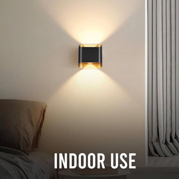 AHUJA INTERNATIONAL Wall Light Waterproof Home Decoration – Up Down Wall Lamp | IP65 Outdoor Fancy Wall Lights for Balcony,Gate,Elevation,Garden, Decorative Wall Mount Light