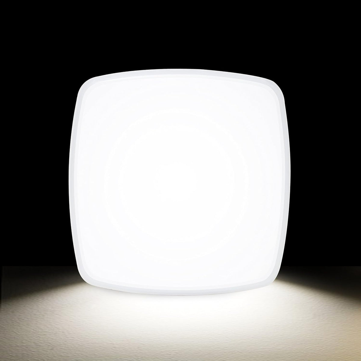 AHUJA INTERNATIONAL Square Slim Surface Panel Downlight 30W, Flush Mount Ceiling Light, Energy Efficient Fixture for Home, Office, Closet, Laundry Room, 2 Year Warranty,Pack of 1