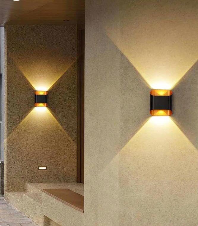 AHUJA INTERNATIONAL Wall Light Waterproof Home Decoration – Up Down Wall Lamp | IP65 Outdoor Fancy Wall Lights for Balcony,Gate,Elevation,Garden, Decorative Wall Mount Light