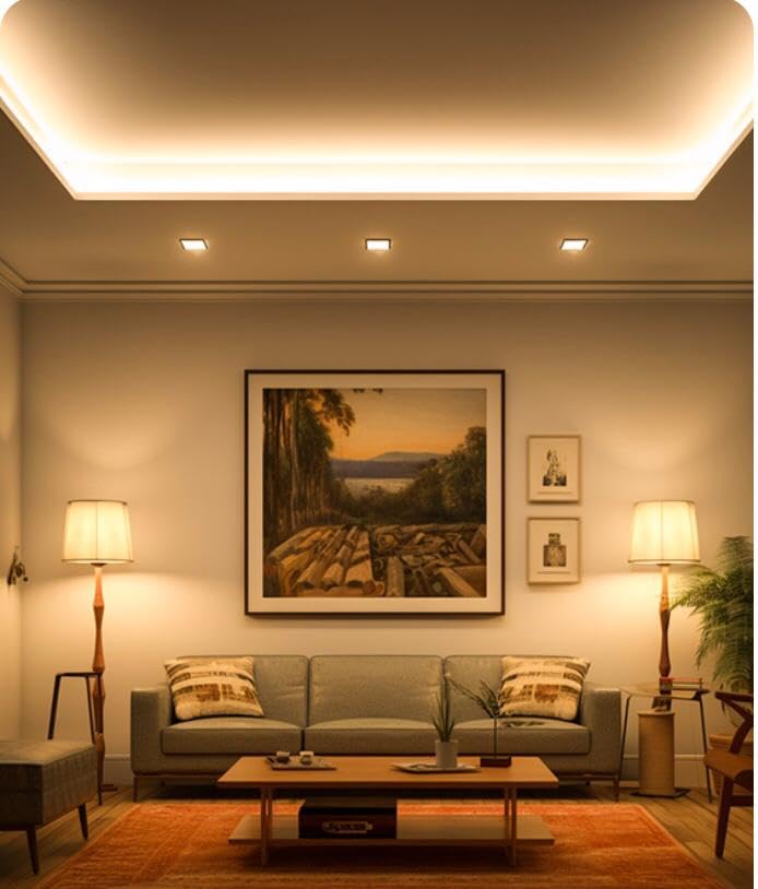 AHUJA INTERNATIONAL Premium Cob Spot Cabinet Ceiling Rose Gold ReflectorLight, Optical Cob, Elegant Spaces with The Brilliance and Beauty of The All-New Premium Cob Light