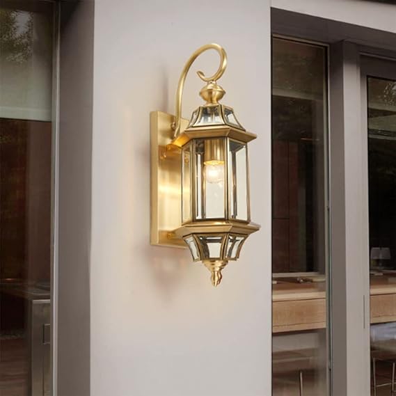 Ahuja International Luxury Vintage Waterproof Outdoor Wall Light – Glass Lamp for Elegant Outdoor Lighting