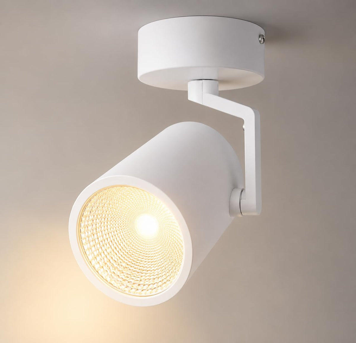 AHUJA INTERNATIONAL 50W COB Wall Spot Light for Home 360° Adjustable Rotatable Focus Track Light Cylindrical Wall Mounted Spotlight for Bedroom Display, White Body 2-Year Warranty , Pack of 1
