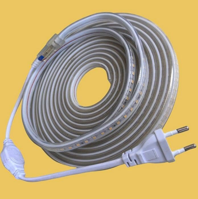 Ahuja International SMD Rope Light Connector 220V Rope Light 2 Pin 6mm Connector Plug for Flexible Strip & Tape Rope Lights Connector (Pack of 2)