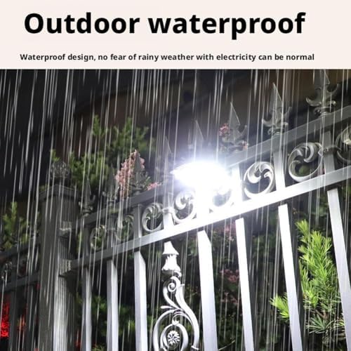 Ahuja International Solar Modern Fence Clip Cob 10W with Motion Sensor 3 Modes Security Light Solar Powered Waterproof Wall Lights with Smart Night Auto Lightings, and Decorative Garden,Yard Light