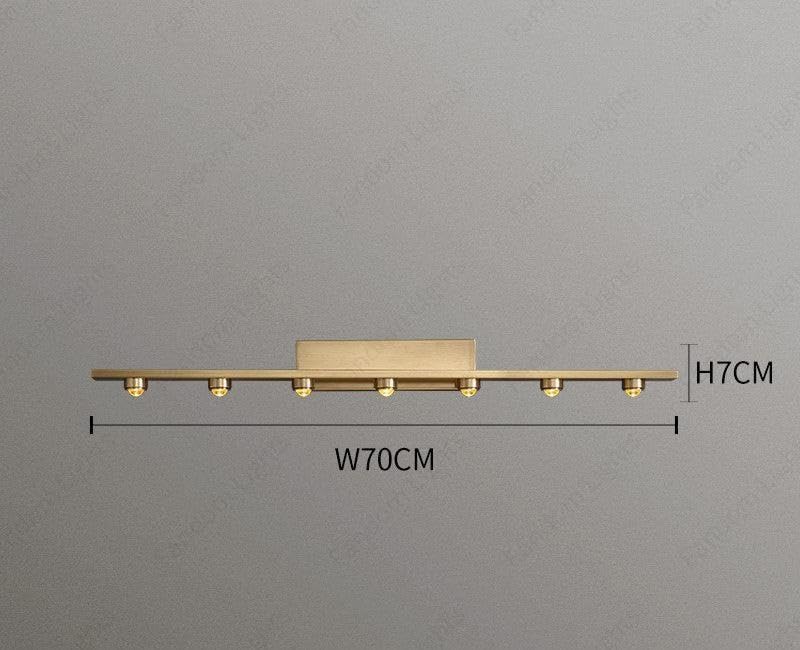 AHUJA INTERNATIONAL Modern LED Wall Sconce Mirror Light Brass Gold Finish Hardwired Vanity Light Fixture for Bathroom Mirror, Bedroom, Living Room, Hallway, Accent Home Wall Lihght