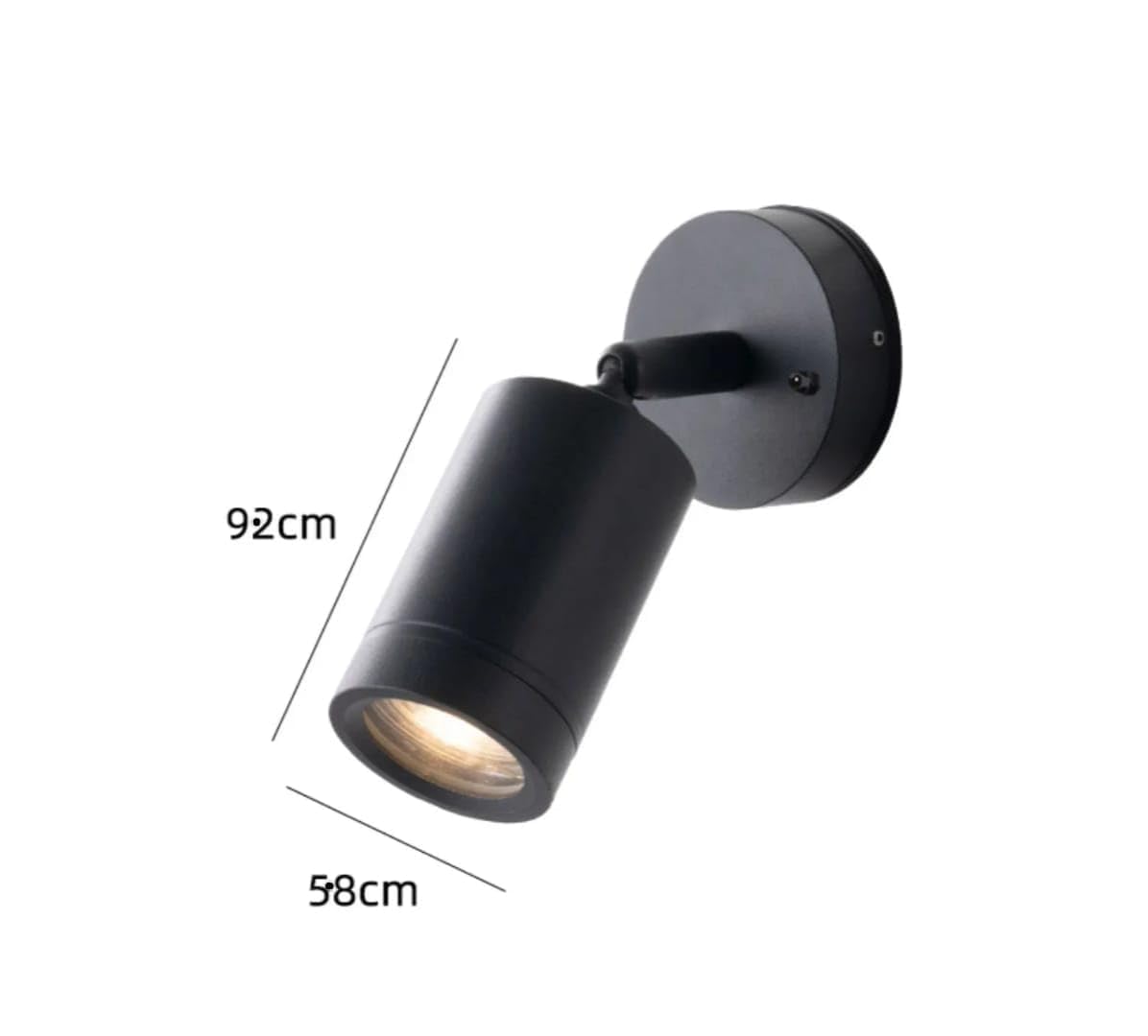AHUJA INTERNATIONAL Wall Spot Light,10 Watts, Adjustable Rotational,360 Degree Cylindrical Shape Focus/Track/Cob for Home, Bedroom,Display,2 Year Warranty White